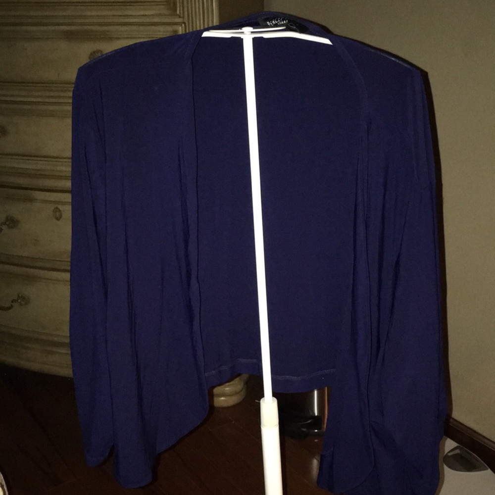 Perceptions 24W Navy Blue Cardigan